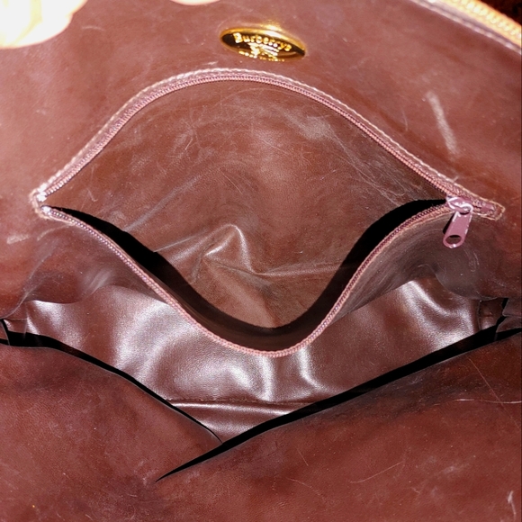 Vintage Burberry Nova Check Horse Canvas & Leather Shoulder Bag - Picture 7 of 16